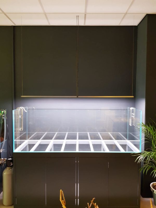 ILA aluminium aquarium meubel 180x60x80 cm antraciet grijs